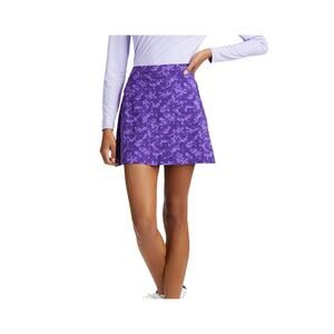 G/FORE Women’s Icon Camo Silky Tech Nylon A-Line Skort Skirt Purple Medium